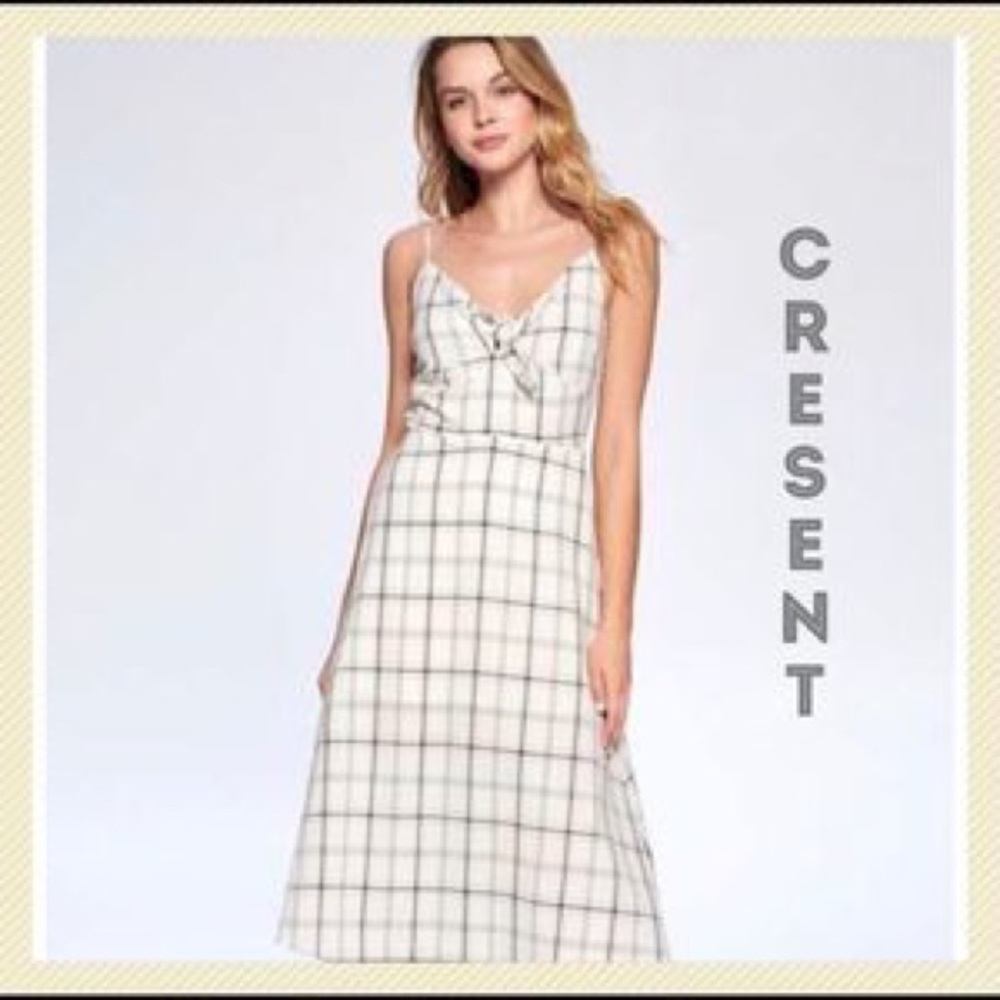 Plaid midi dress